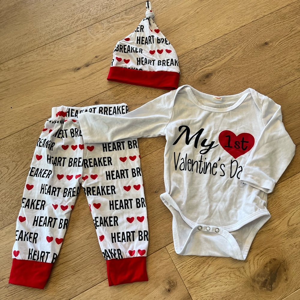 Heart Breaker Valentine's Day Baby Outfit